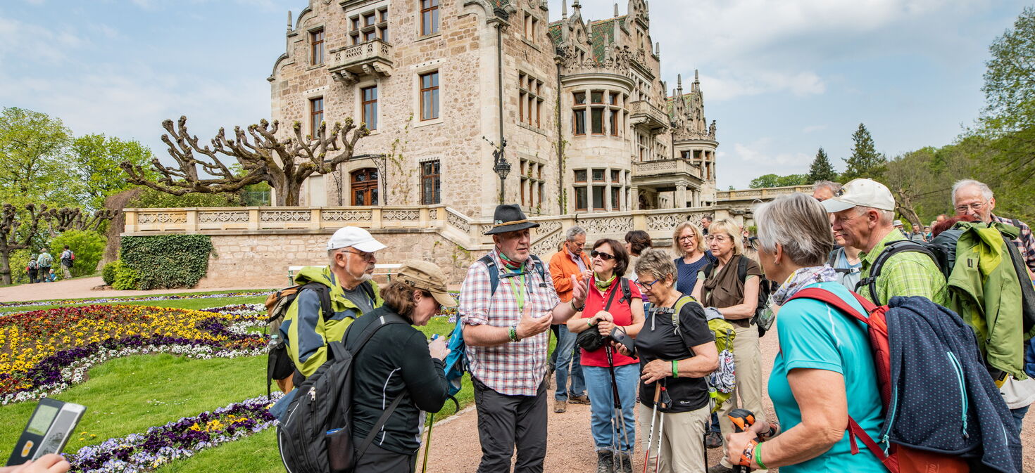 Wanderung mit Wanderführer Hartmut Werner im Schlosspark Altenstein
